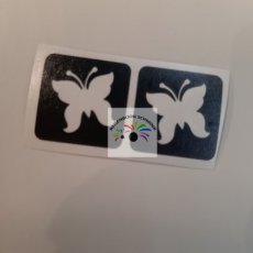 2 mini vlinder 3x3cm