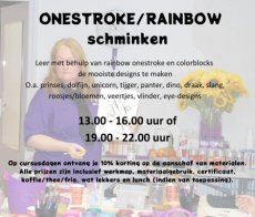 Cursus Onestroke schminken zaterdag 8 maart 13-16u